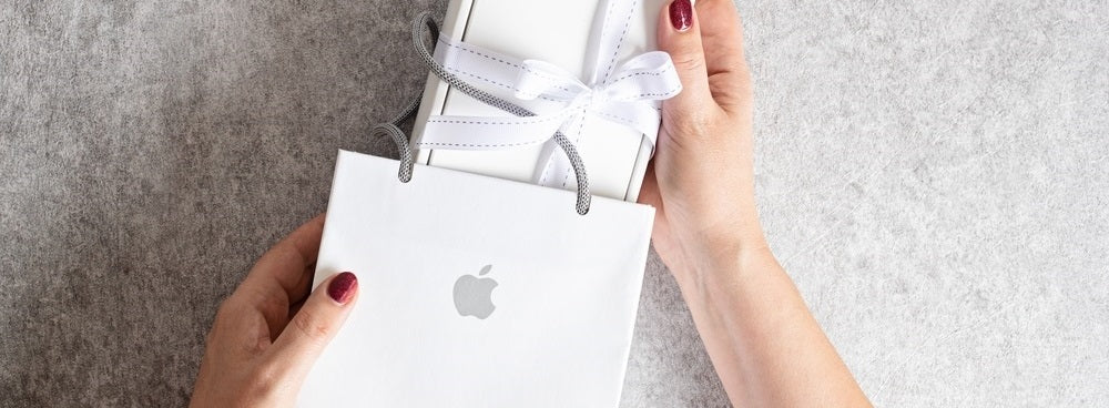 Gift in Apple brand parcel