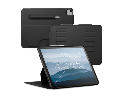 iPad air 13 Case all angles front back - Black